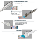 KMSLASER 5 in 1 Portable Skin Deep Cleansing Crystal Hydrodermabrasion Face Micro Diamond Hydra Facial Device SPA119
