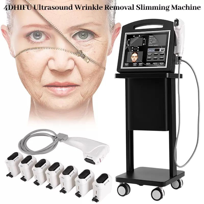 4D High Intensity Focused Ultrasound HIFU Body Slimming Machine Facial