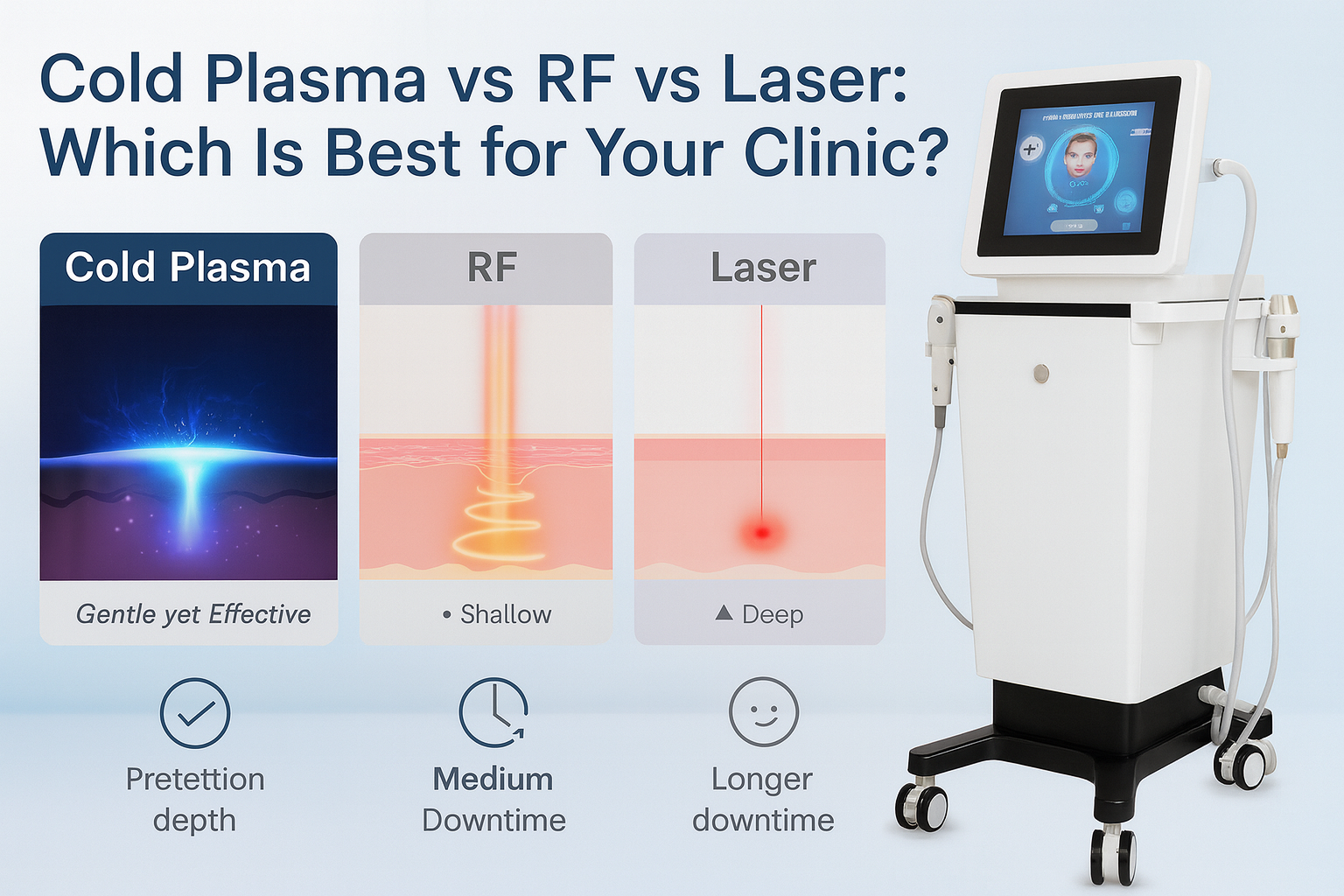 Laser Plasma Rpa Cold Plasma vs RF vs Laser: Which Is Best for Your Clinic?