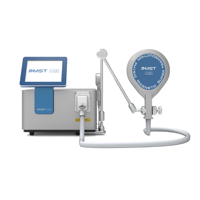 PMST Physio Magneto Therapy Machine – Front View with Articulated Arm & Round Electromagnetic Handpiece | KMSLASER