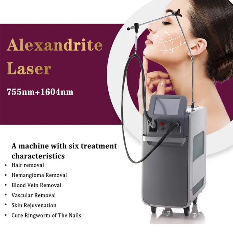 laser hair removal machine Long Pulsed Nd YAG Laser pro 1064nm Alexandrite 755nm