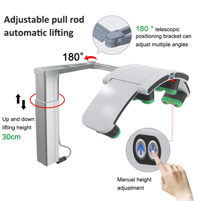 red and green laser slimming machine adjustable pull rod automatic lifting with 2 EMS handles 13 T high energy slimming machine