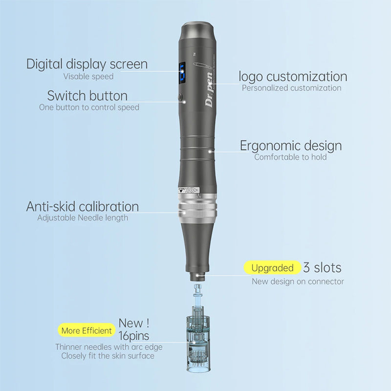 Professional Wireless Pen M8 With Display Deu-Pen Micropenna Cartridge needle