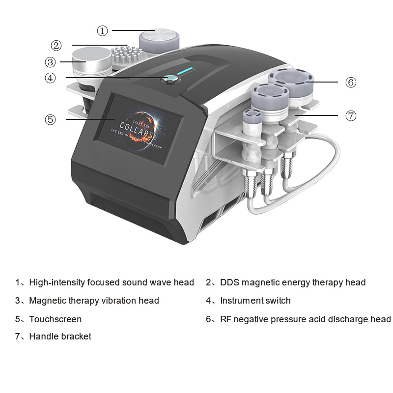 80khz cavitation Beauty Equipment 6 In 1 Cavitation Rf Machine For Weight Loss And Body liposuction Slimming