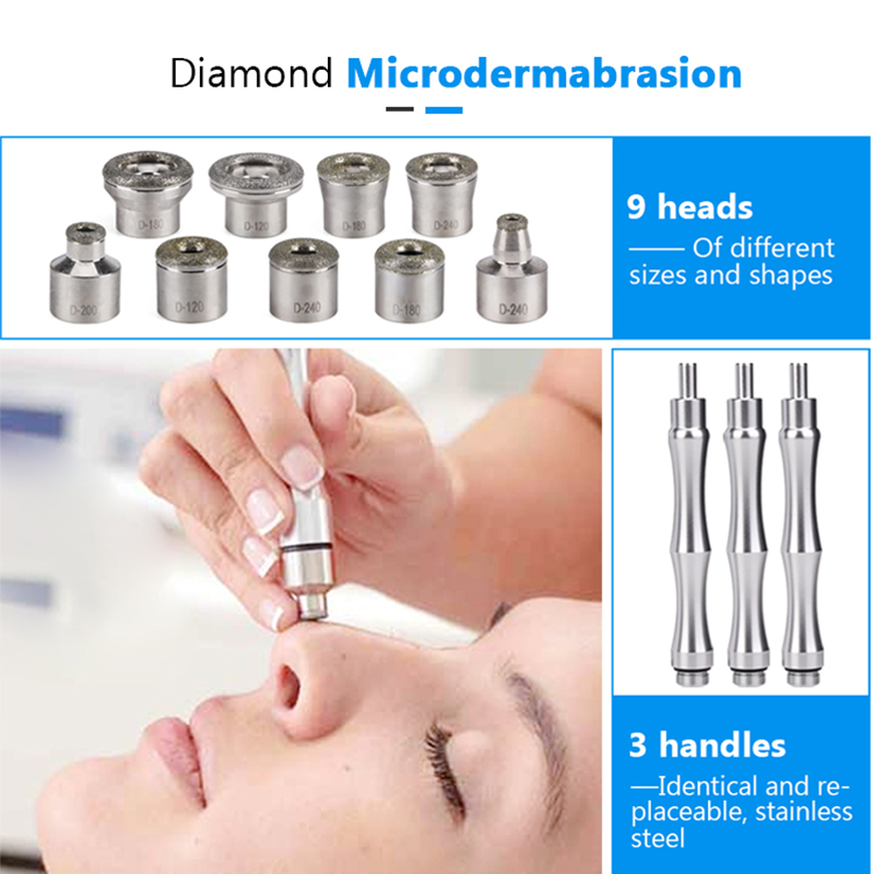 KMSLASER 5 in 1 Portable Skin Deep Cleansing Crystal hydrodermabrasion Face Micro Diamond hydra facial Device