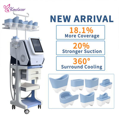 KMSLASER Portable Cryolipolysis Slimming Machine 360° Cool Body Sculpting Machine Fat Freezing / Cryolipolisis