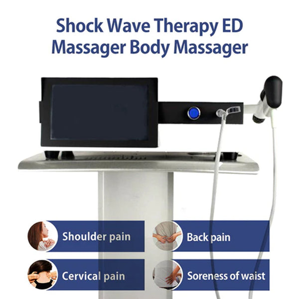 Portable Pneumatic shock wave physiotherapy machine for body pain relief ESWT Acoustic radial shock wave therapy machine ED treatment