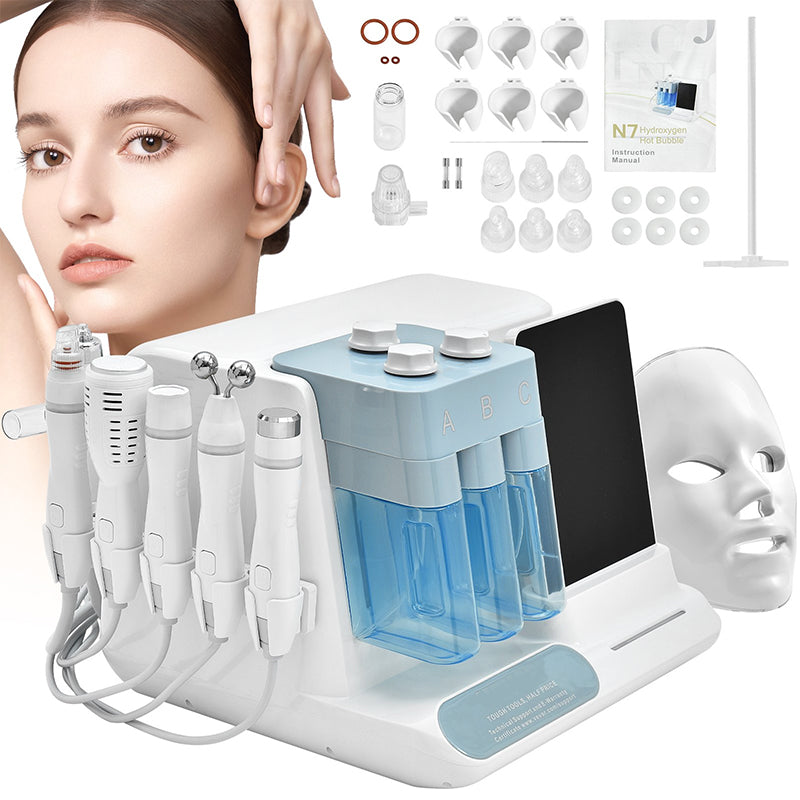 8 in 1 hydrogen and oxygen face lifting cleansing machine