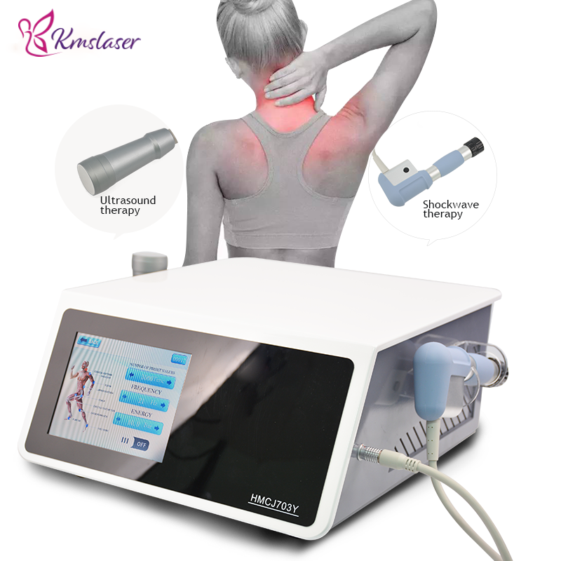 2 in 1 Ultrasonic Shock Wave Shockwave Physical Therapy Machine ESWT T