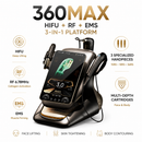 360MAX HIFU Machine – Product Overview with RF EMS Technology Specifications & Treatment Depth Chart | KMSLASER