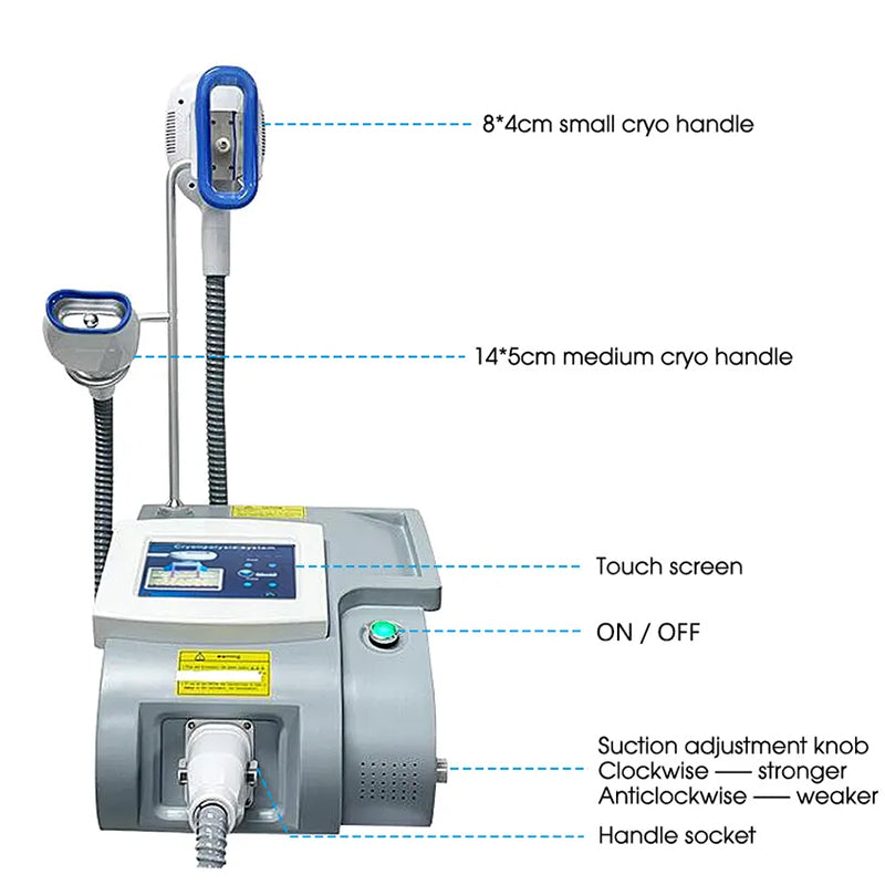360 Vacuum Fat Freezing criolipolisis lymphatic drainage loss weight freeze Slimming Machine