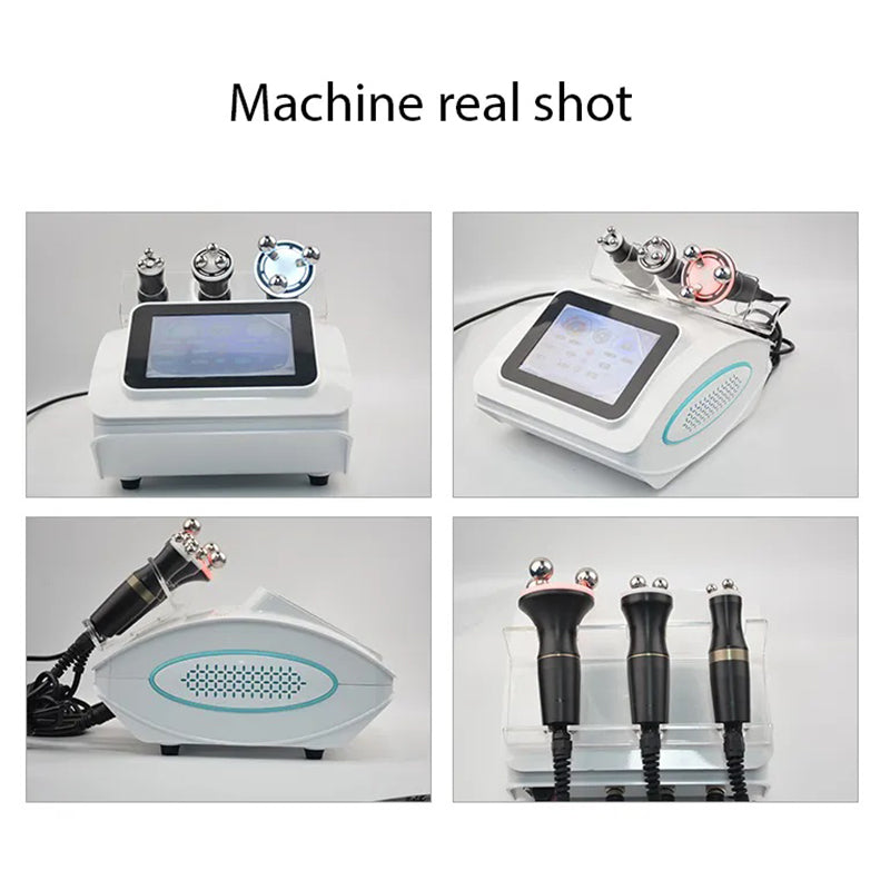 Portable skin tightening radio frequency led red 3 machine equipment home use 360 rotating rf beauty instrument professional