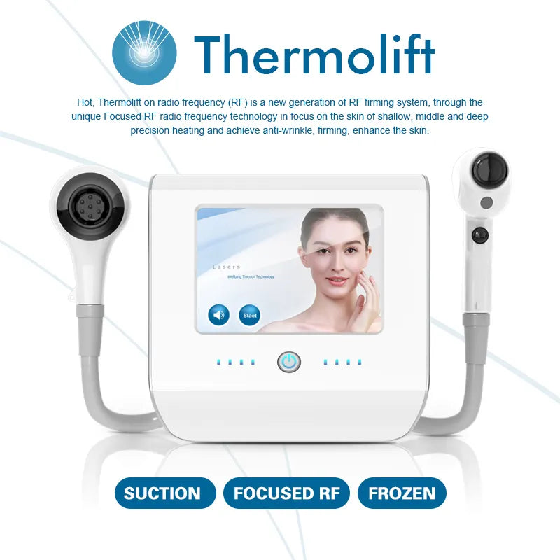 40.68hz Vmax Thermolift Portable Cooling Vacuum RF Radio Frequency Skin Tightening Machine