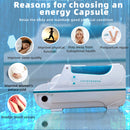 Acrylic Infrared Spa Capsule Thermal Energy Lymphatic Drainage Capsule Ozone Therapy Spa Pod Beauty Cabin Sauna Bluetooth-Music Massage Detox Bed