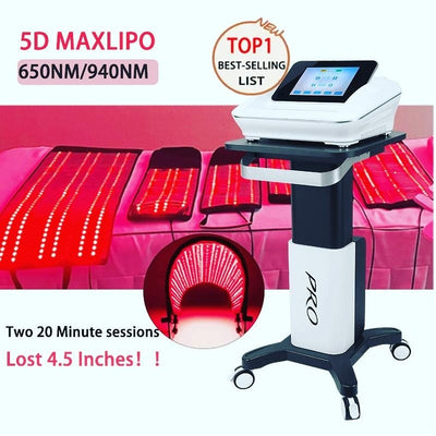 5D Maxlipo 650nm 940nm Red Light Lipo Laser Machine – Full System View | KMSLASER