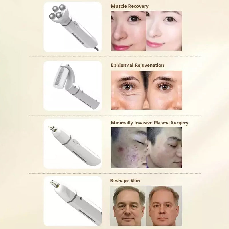 Aesthetic Cold Plasma Pen Roller Spot Treatment Deep Dermal Remodeling Eyelid Lifting Beauty Machine Ems Rf Muscle Restoration Facial Contouring Machine