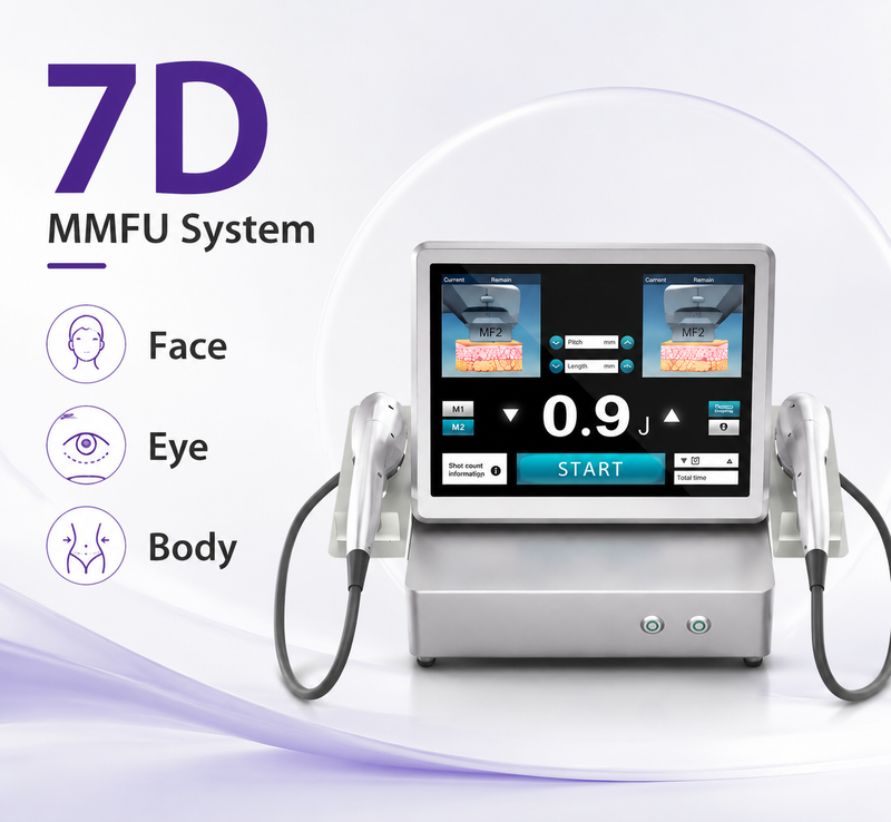 KMSLASER 7D HIFU MMFU Machine – Face Lifting, Eye & Body Contouring