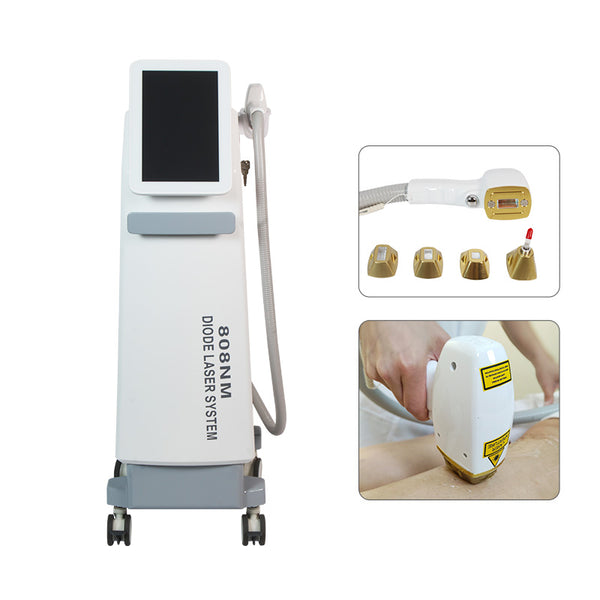 808 nanometer precision laser hair removal machine is painless and comfortable, quickly removes hair, and reshapes your silky and beautiful skin.