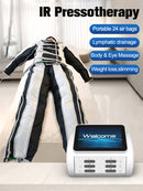 Professional 24-Cell Air Compression Therapy Machine - Full Body Lymphatic Drainage & Recovery System BR619