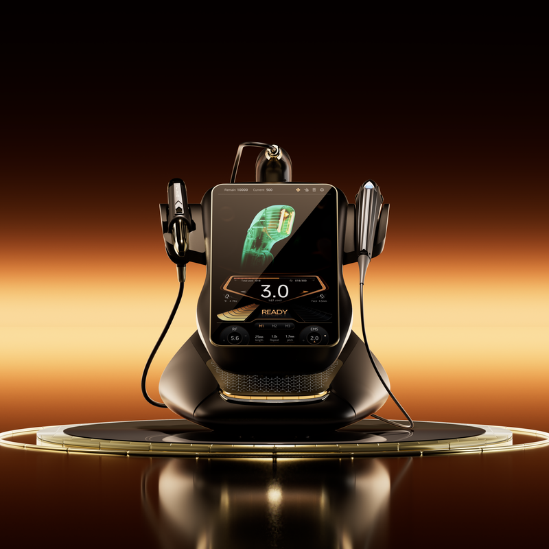 Smart RF HIFU EMS Device for Wrinkle Removal & Skin Rejuvenation