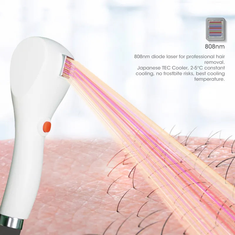 755nm/1064nm/808nm diode laser hair removal machine
