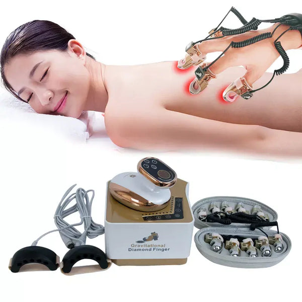 Vacuum body massage therapy Microcurrent Golden Finger RF EMS diamond golden finger lifting sculpting machine