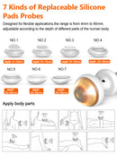 Seven interchangeable FS-86 PRO silicone pads for 4 to 66 mm focusing depths