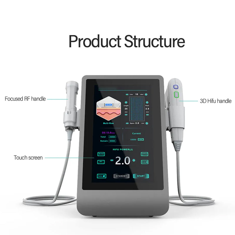 New 2 in 1 RF+9D Face Beauty Machine Hifu 4D Machine for Face and Body Hifu(high intensity focused ultrasound)