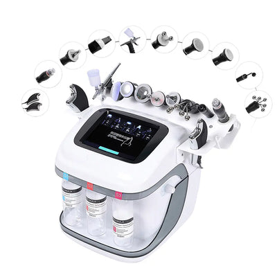 Professional 10 In 1 Hydra Microdermabrasion H2O2 Facial Machine RF Bubble Deep Cleaning Facial Skin Pores LB554