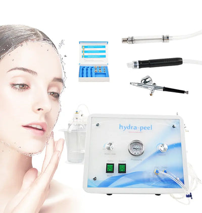 Portable 3-in-1 Hydra Dermabrasion Beauty Machine – Hydra Peel Facial Cleansing & Skin Rejuvenation Device with Accessories | KMSLASER