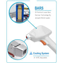 Professional ice cool laser hair removal beauty machine portable diode laser 755nm 808nm 1064nm