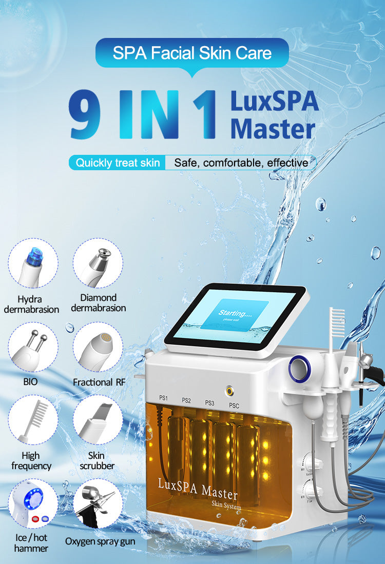 Advanced Multifunctional Skin Care Device – Hydra Dermabrasion, Diamond Dermabrasion, RF & More