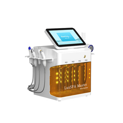 SPA M68 8-in-1 Hydrodermabrasion Facial Machine – Front View with 12.1-Inch Touch Screen & Multiple Treatment Handles | KMSLASER