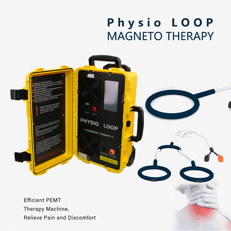 Physio Loop Magneto Therapy Machine PEMF Device for Pain Relief Injury Recovery Improved Circulation Non-invasive Treatment