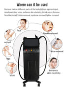 808 Diode Laser And Pico 2 In 1 808 Diode Laser Hair Removal Nd Yag 755 808 1064 3 Wavelength Diode Laser Hair Removal Machine DL860 PRO