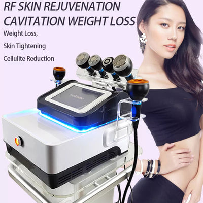 Professional RadioFrequency 5 in 1 Vacuum Therapy Cavitation 40k System Cavitation Skin Fat Removal Slimming Machine