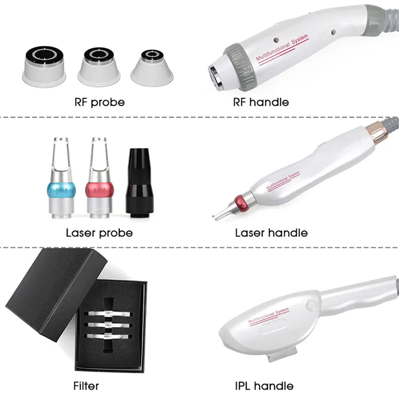 OEM 3 in 1 RF wrinkle removal +Picosecond tattoo removal and laser hair removal instrument