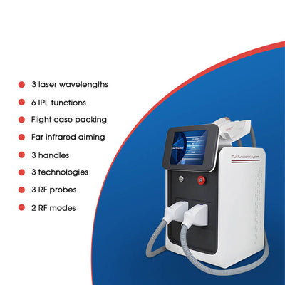 OEM 3 In 1 RF Wrinkle Removal + Picosecond Tattoo Removal And Laser Hair Removal Instrument