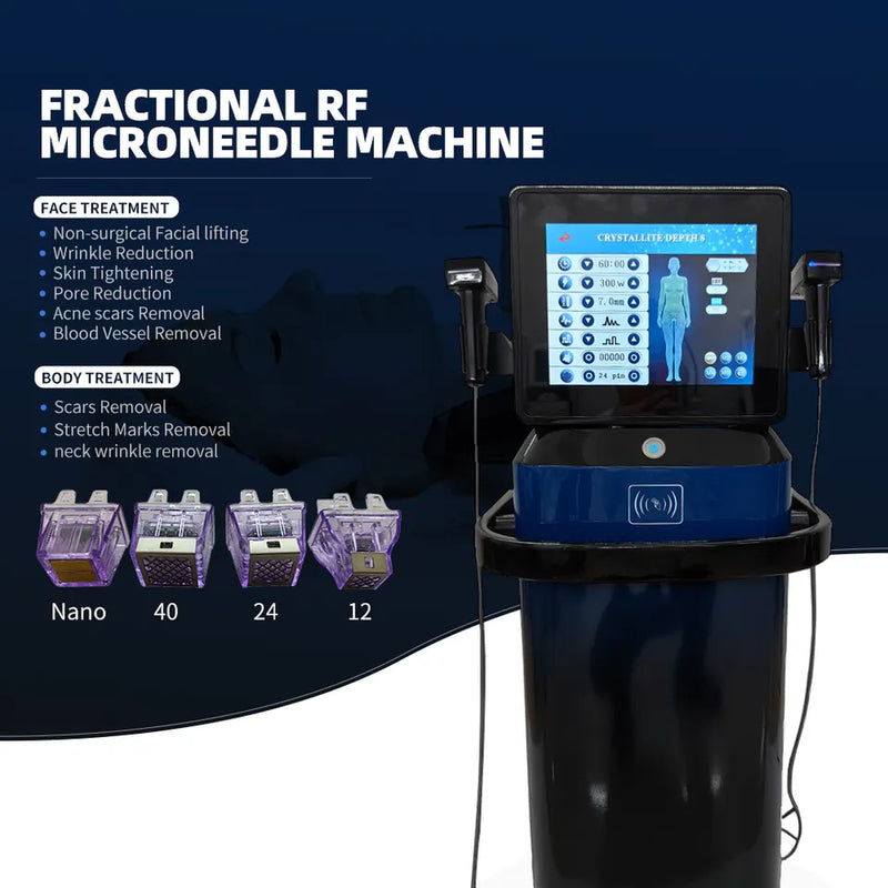 fractional microneedlingrf radio frequency scar acne removal micro skin tightening salon use machine