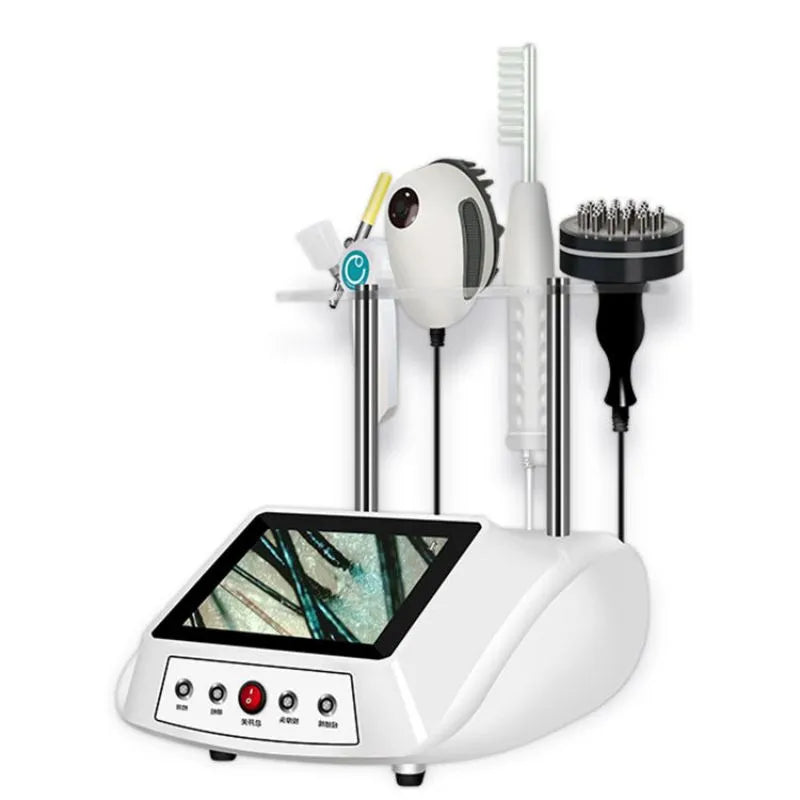 Portable High Frequency Hair Loss Growth Body Care Products Skin Scalp Head Analyzer Machine Salon Use Device