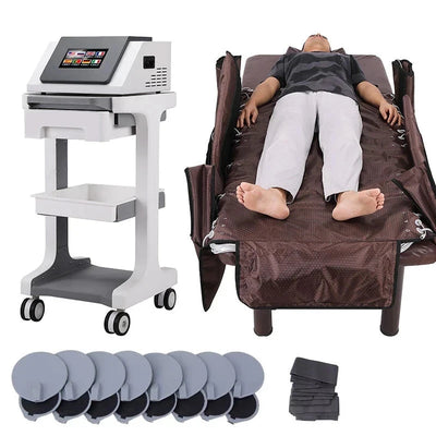 KMSLASER Presso-X 3-in-1 Full Body Pressotherapy Machine | 8 Compression Modes, Far Infrared & EMS – 20 Airbags