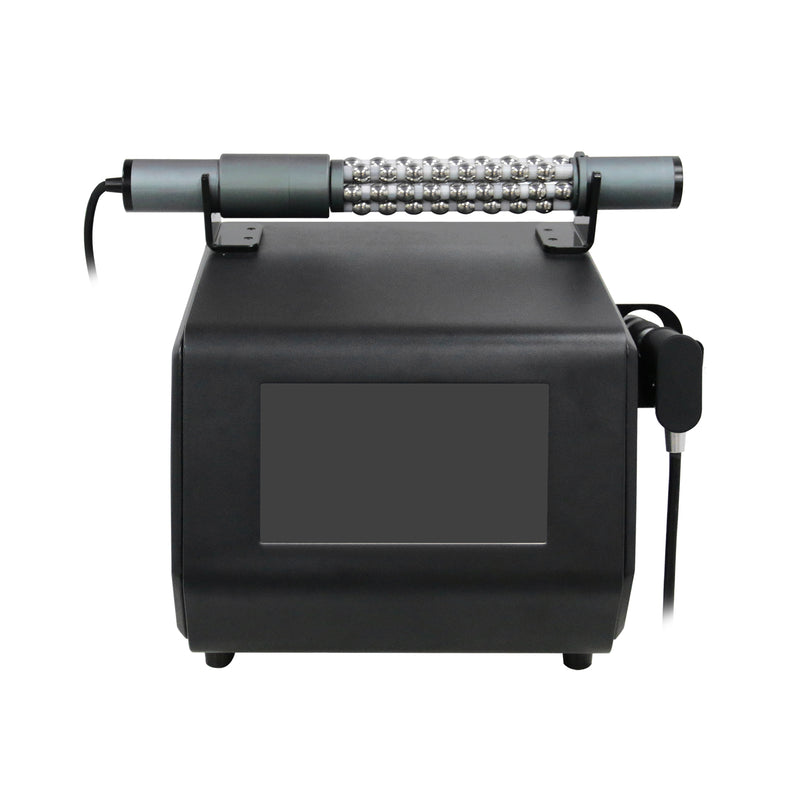 Professional Shockwave & Roller Physiotherapy Machine – Dual-Handle Deep Tissue Pain Relief & Body Contouring Device