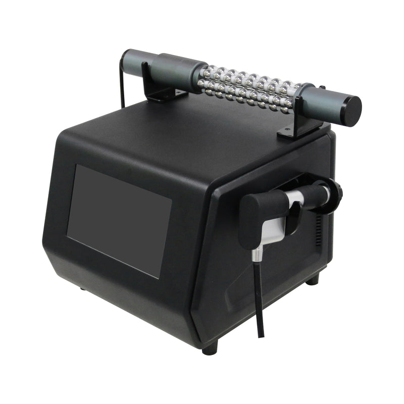 Professional Shockwave & Roller Physiotherapy Machine – Dual-Handle Deep Tissue Pain Relief & Body Contouring Device