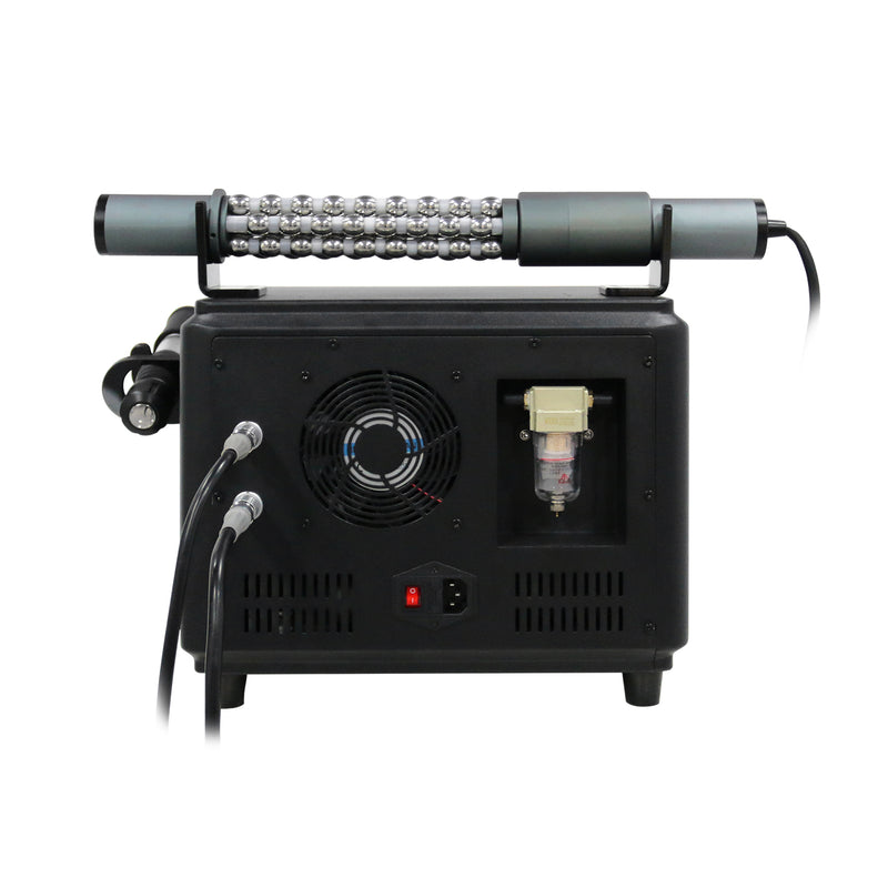 Professional Shockwave & Roller Physiotherapy Machine – Dual-Handle Deep Tissue Pain Relief & Body Contouring Device