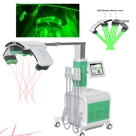 KMSLASER 10D Maxlipo Master Laser And EMS Cryo plate Weight Loss Machine