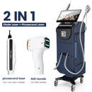Diode laser hair removal ipl opt nd yag multifunctional 2 In 1 beauty laser skin treatment therapy machines