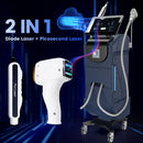 Diode laser hair removal ipl opt nd yag multifunctional 2 In 1 beauty laser skin treatment therapy machines