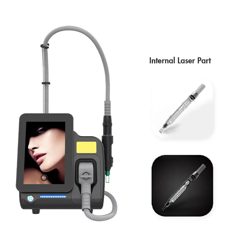 Portable Q-SWITCH ND YAG LASER Tattoo Removal Carbon Peeling Skin Whting Machine With 1064nm And 532nm Treatment Head