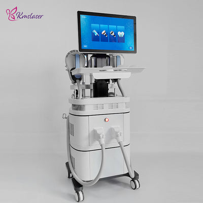 KMSLASER 4-in-1 Cryolipolysis EMS Body Sculpting Machine – Front View with 18.5-Inch Touch Screen & Multiple Handles | KMSLASER