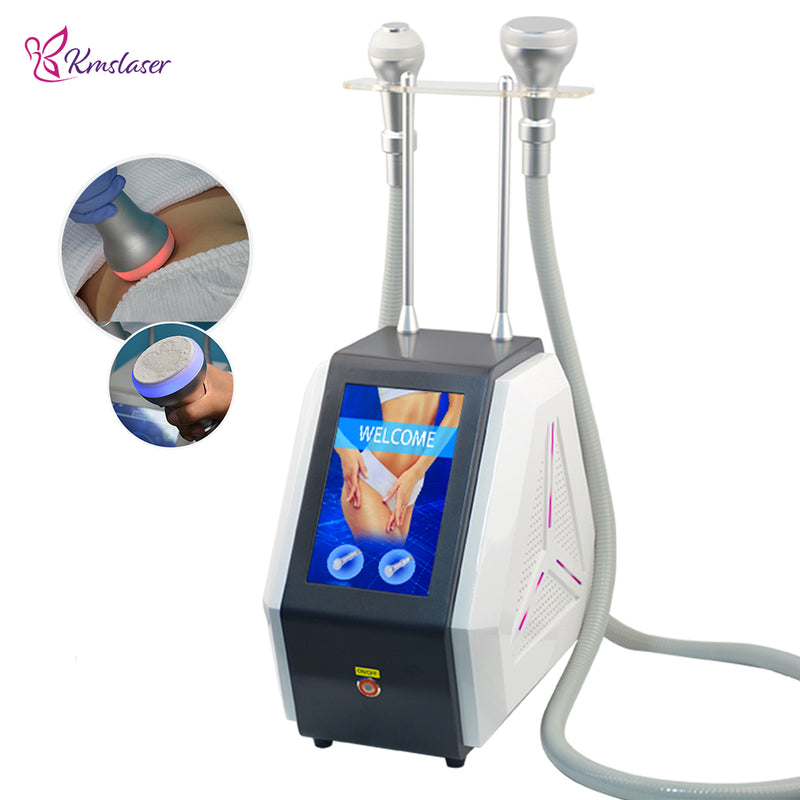 KMSLASER Professional 2 handles cryo Cool Thermal shock skin tighten machine freeze cryotherapy fat cryoskin body slimming machine